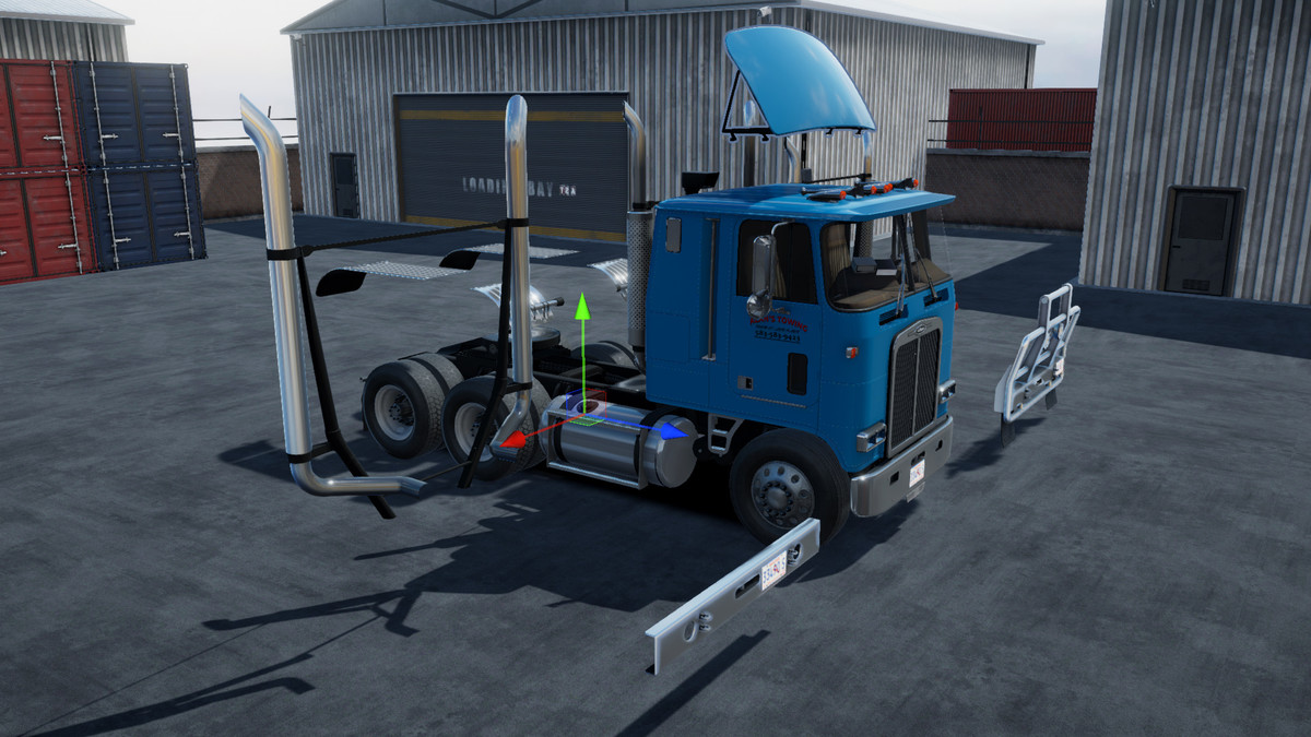 Cabover log truck
