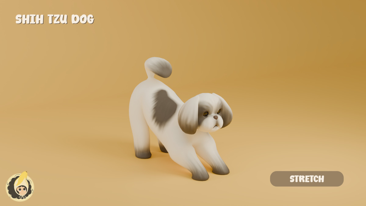 Animated Shih Tzu Dog