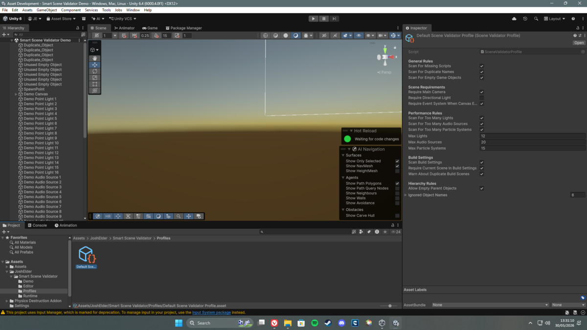 Josh’s Smart Scene Validator