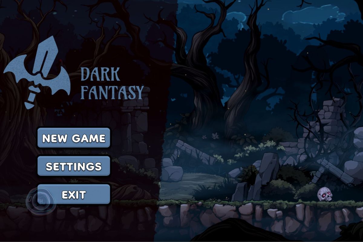 Dark Fantasy GUI + Icons Bundle + PSD GUI files + AI Icons files