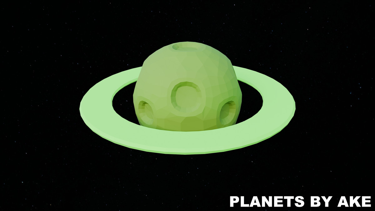 Low Poly Planets by Ake