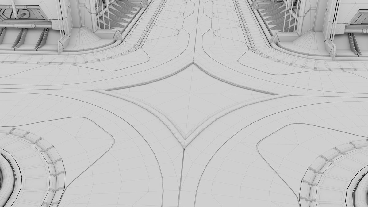 Sci Fi Corridor 01 URP HDRP Textures