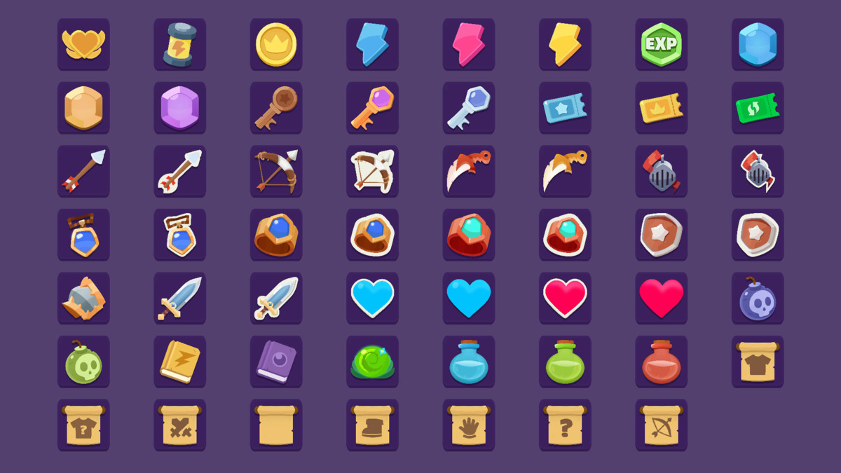 Cartoon Fantasy GUI - Animated & Stylized HUD