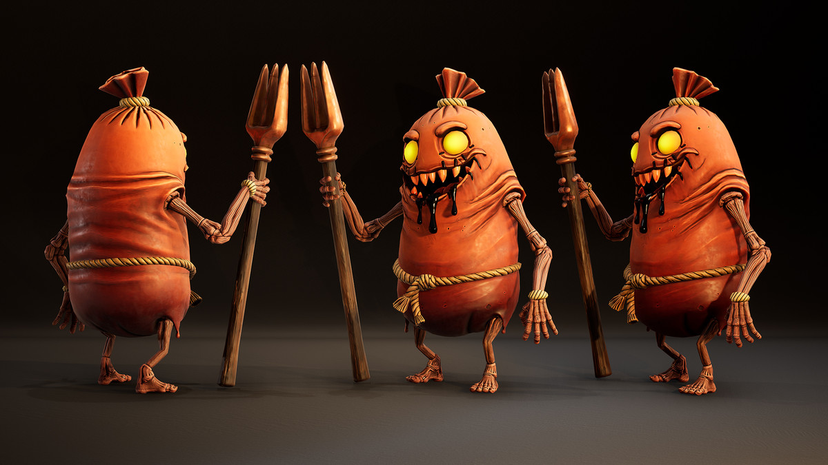 Stylized Horror Creature Pack – Grave Sackcloth (Game Ready, 3 Skins)