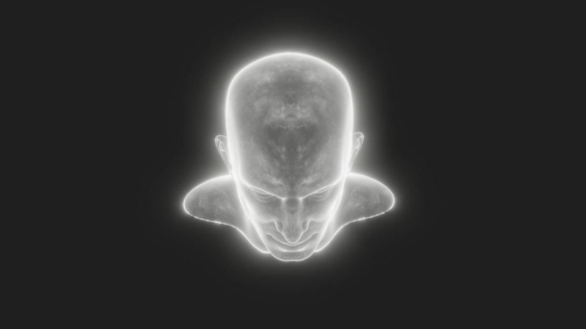 Ghostly Male Female Heads 3D Model Pack - Animated, Blend Shapes