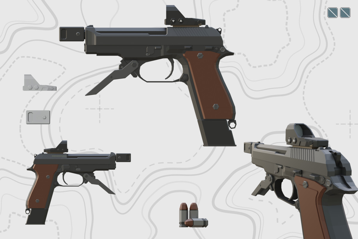 Low Poly Weapon Bundle Pack Fin