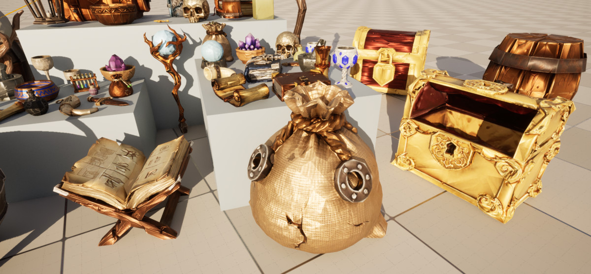 FantasyLowpolyPropsPack