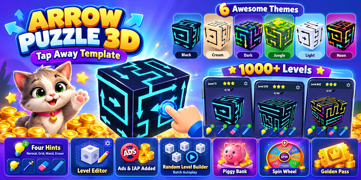 Arrow Puzzle 3D — Tap Away Template