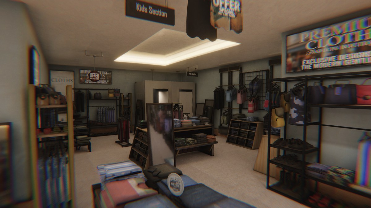 Clothing Store 3d Modular Environment Pack