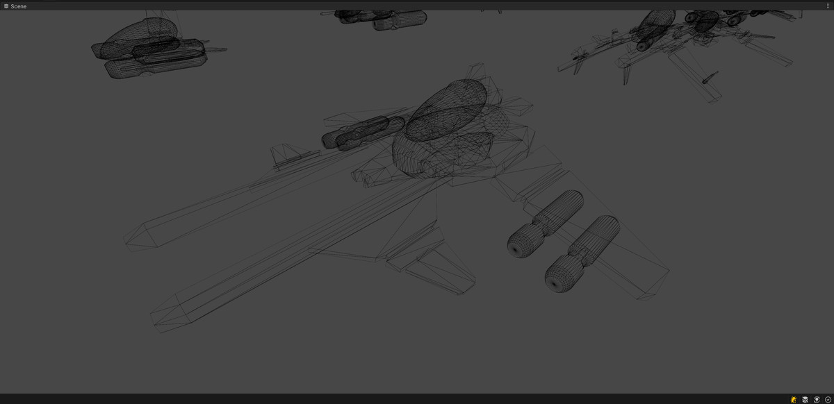 Sci-Fi Modular Spaceship Night Aye