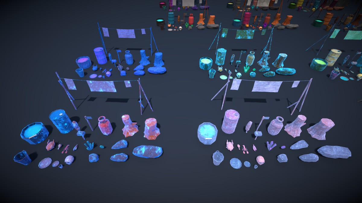 Frozen Poly Props (Lowpoly)