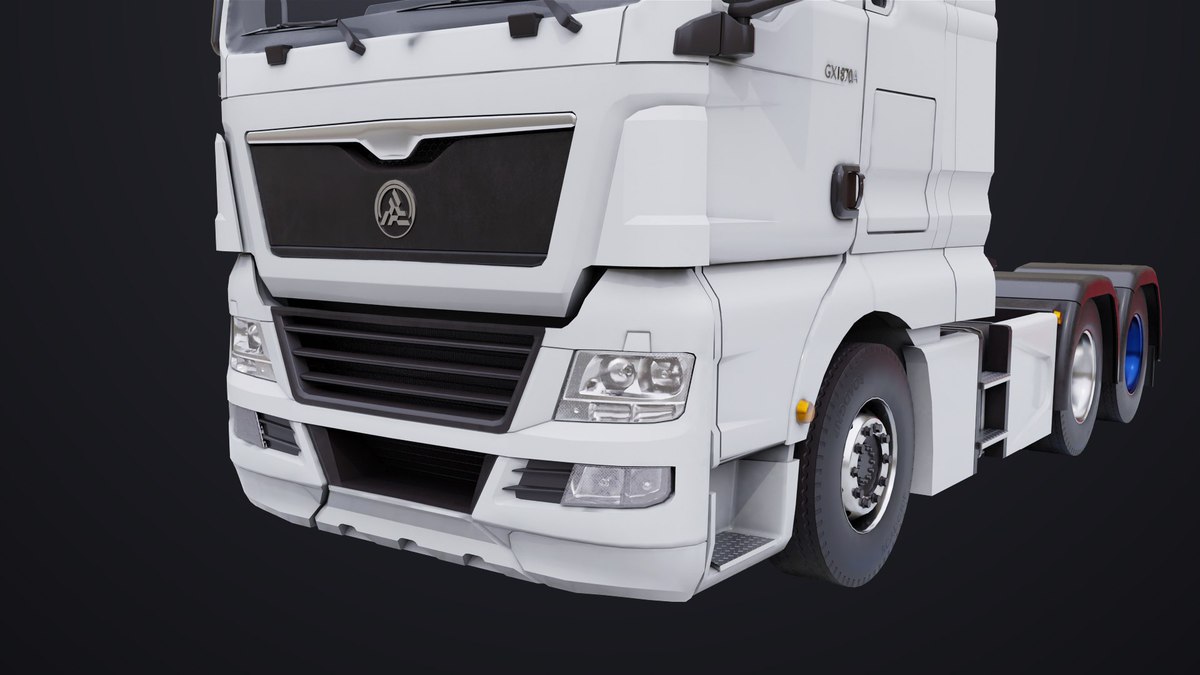 Heavy Truck 04 Chassis White URP HDRP Textures