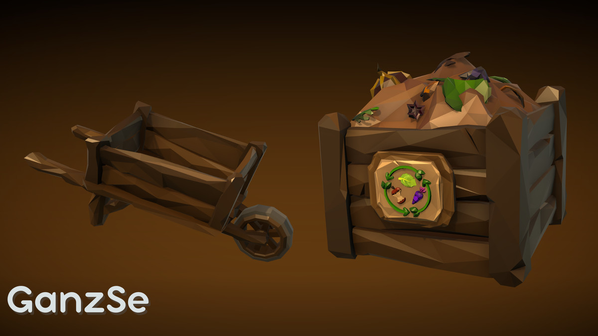 GanzSe Farming - Fantasy Low Poly Props