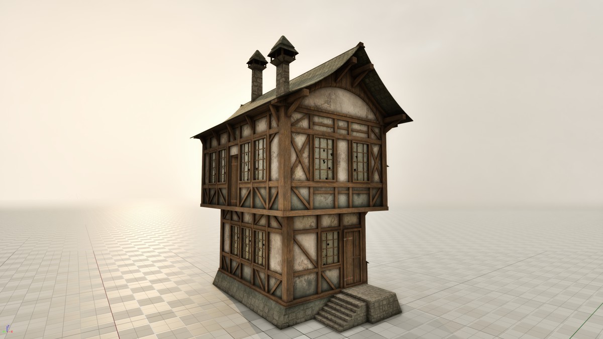 Medieval 3D Buildings Set