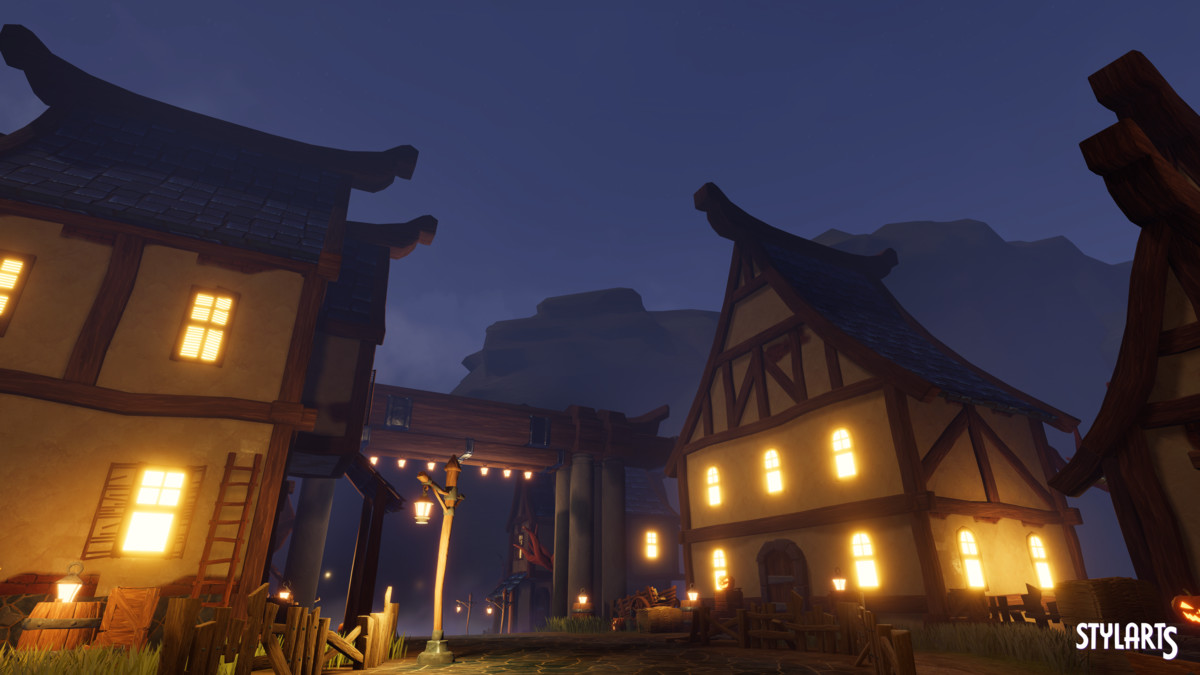 Stylized Magical Haunted Village