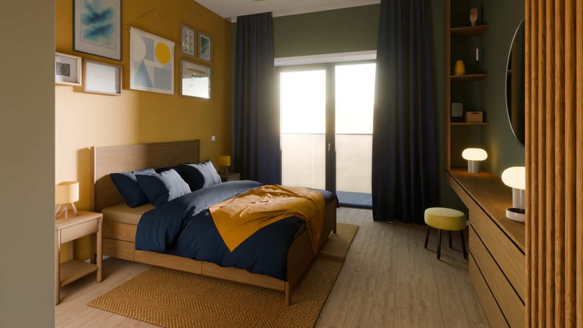 Photorealistic Bedroom Interior – HDRP Ready