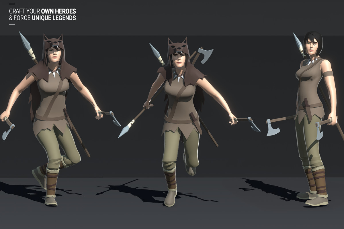 Polyquest Heroes: Warrior I Huntress