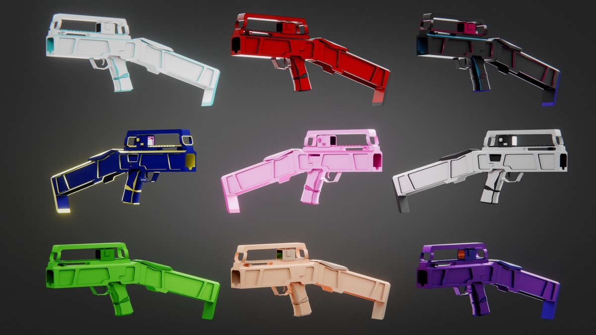 Weapon Color Skins Pack — 230 Variations