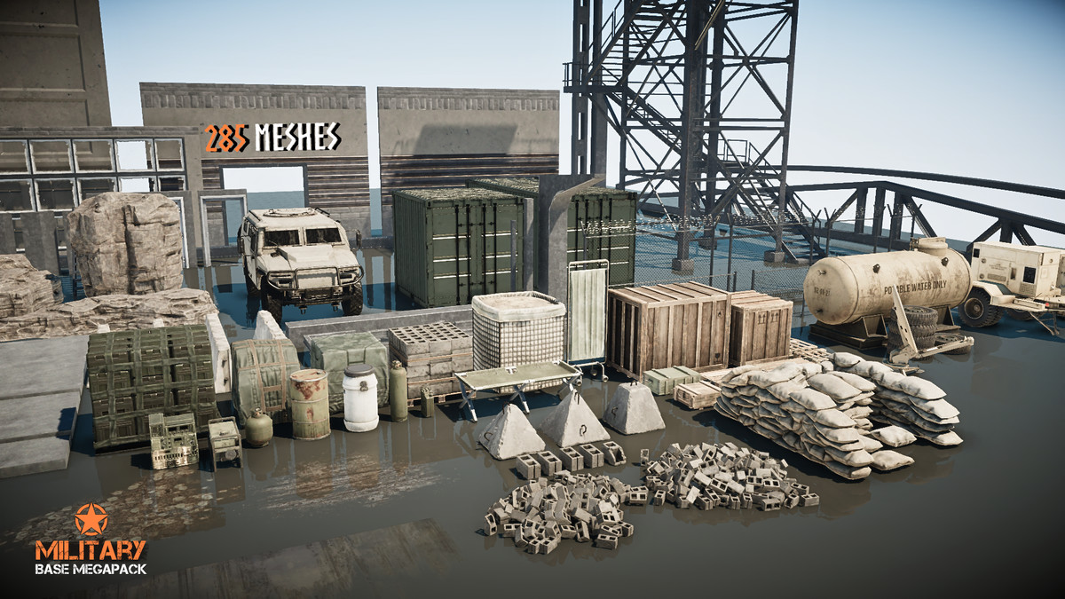 Military Base Megapack (Modular Military Base, Military Facility, Outpost, Army)