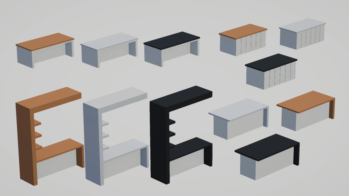 Low Poly Interior Houses – Modular Home Assets Pack