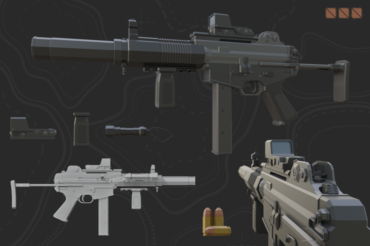 Low Poly Weapon Bundle Pack V
