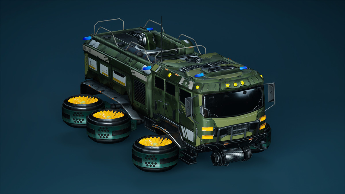 Sci-Fi Transport - Fireman truck