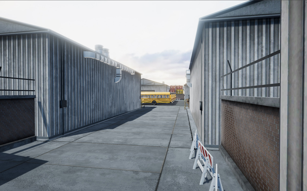 80s generic american school bus