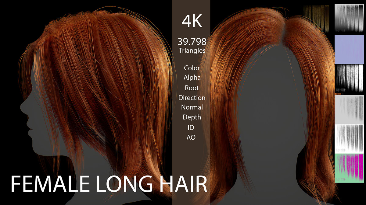 Essential Real-Time Hair Pack – Game-Ready Hairstyles for Unity