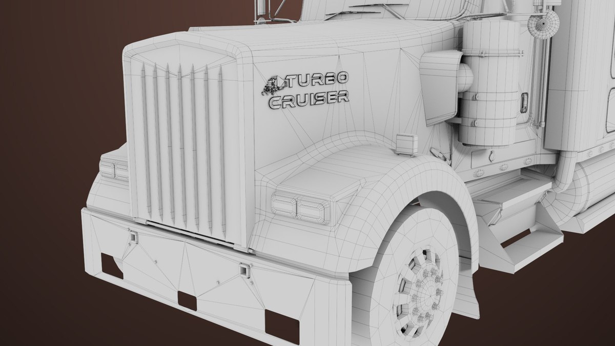 Heavy Truck 02 Chassis Old Dusty URP HDRP Textures