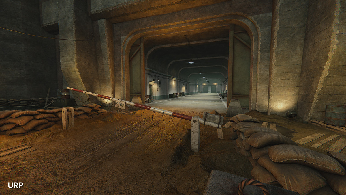 WW2 & Cold War Modular Military Bunker Entrance, Tunnel and Checkpoint