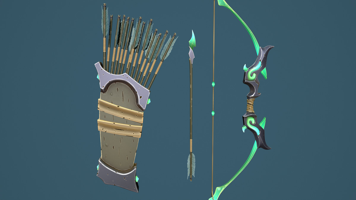 Snake Bow Quiver Arrow