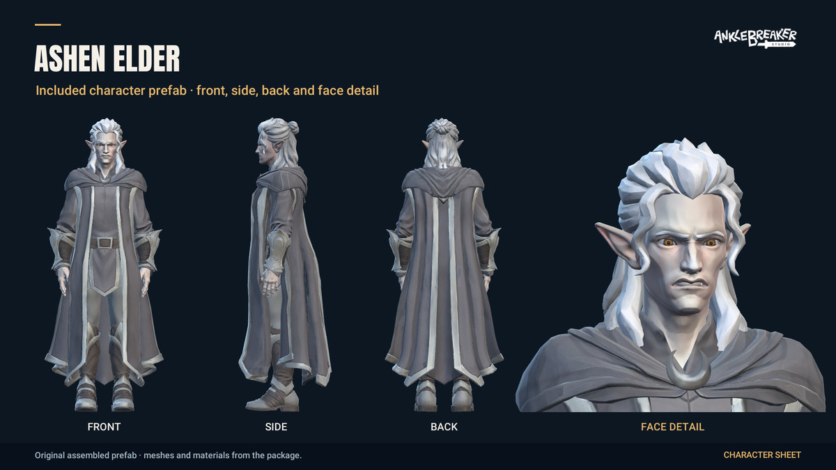 Stylized Elves Characters - Facial & Body Rig