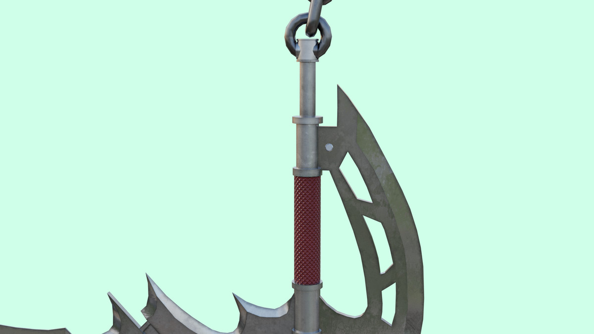 Chain Flail Blade Weapon URP and HDRP Textures