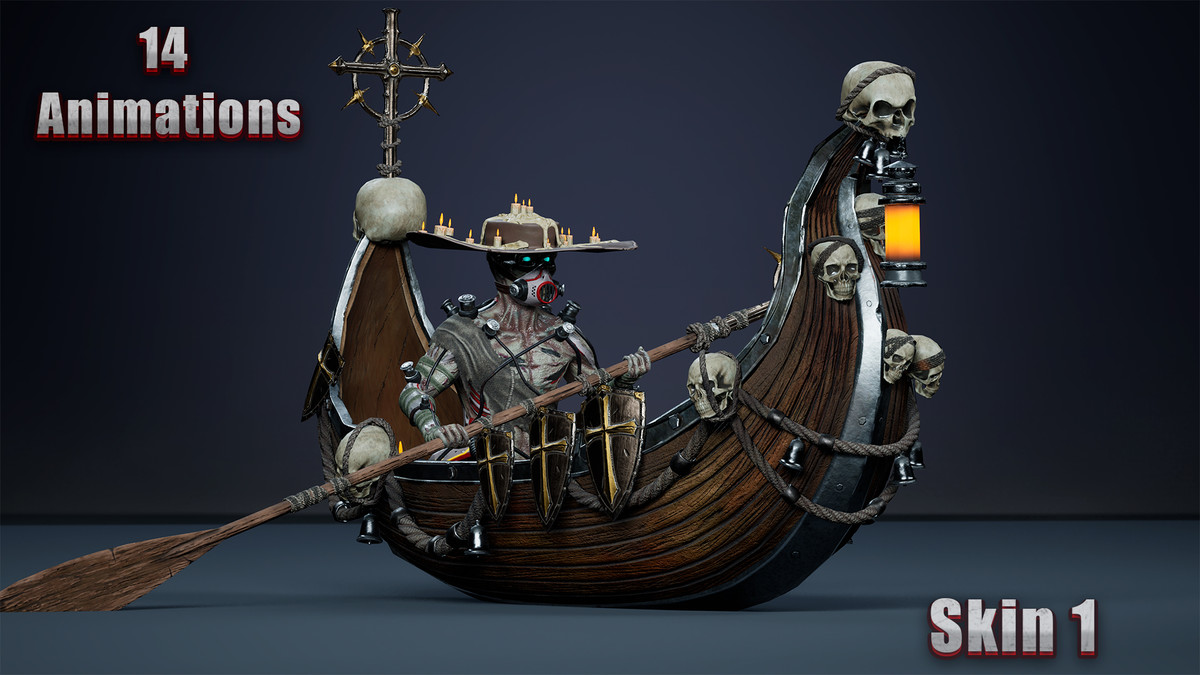 Fantasy Cyborg Boatman