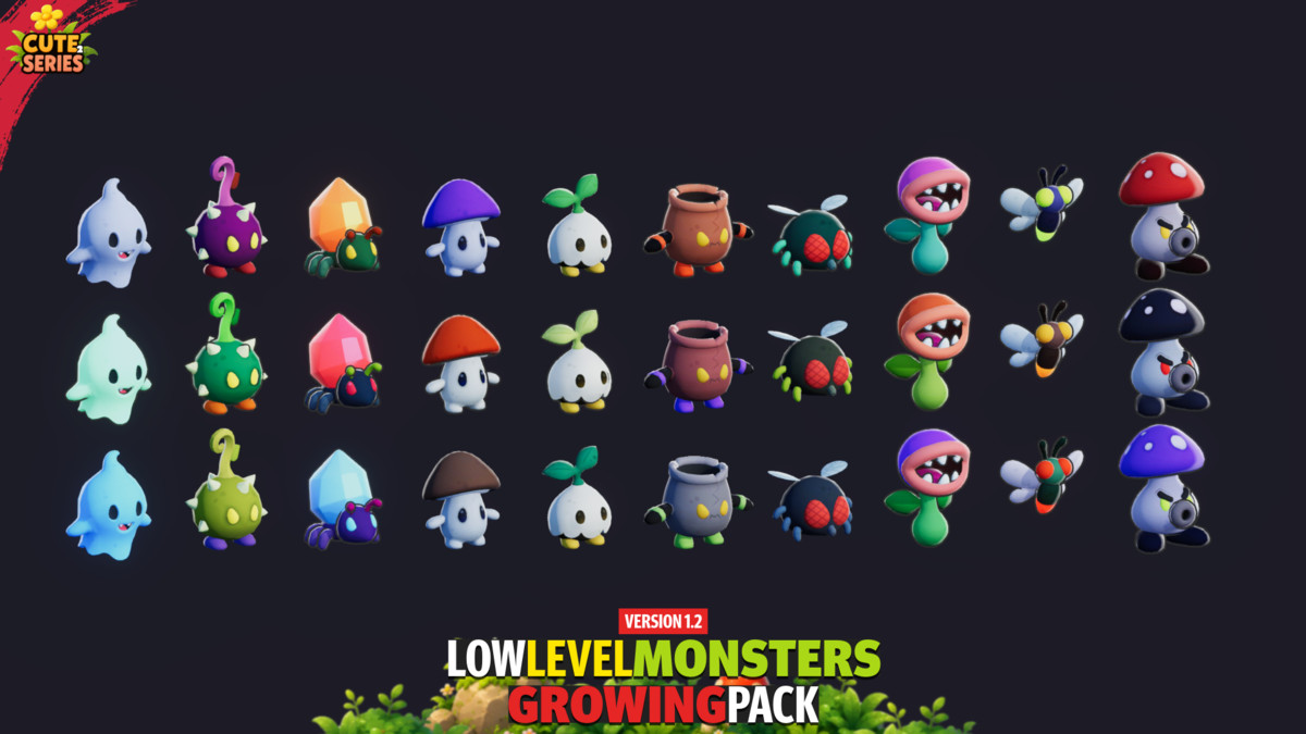 Low Level Monsters Growing Pack Cute Series v1.2
