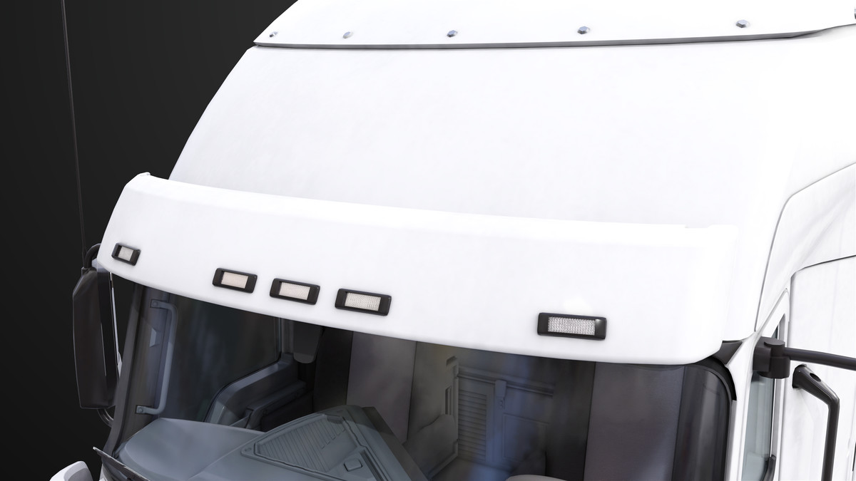 Heavy Truck Chassis 05 White Interior URP HDRP Textures