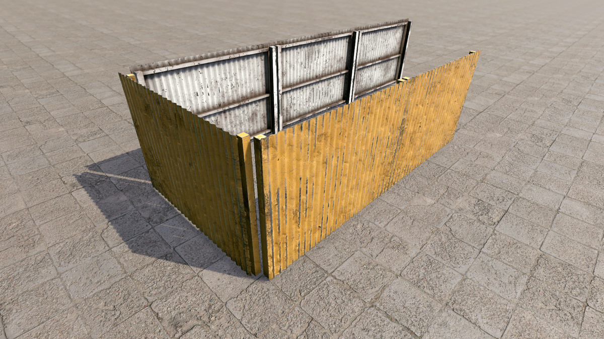 Modular Corrugated Fence