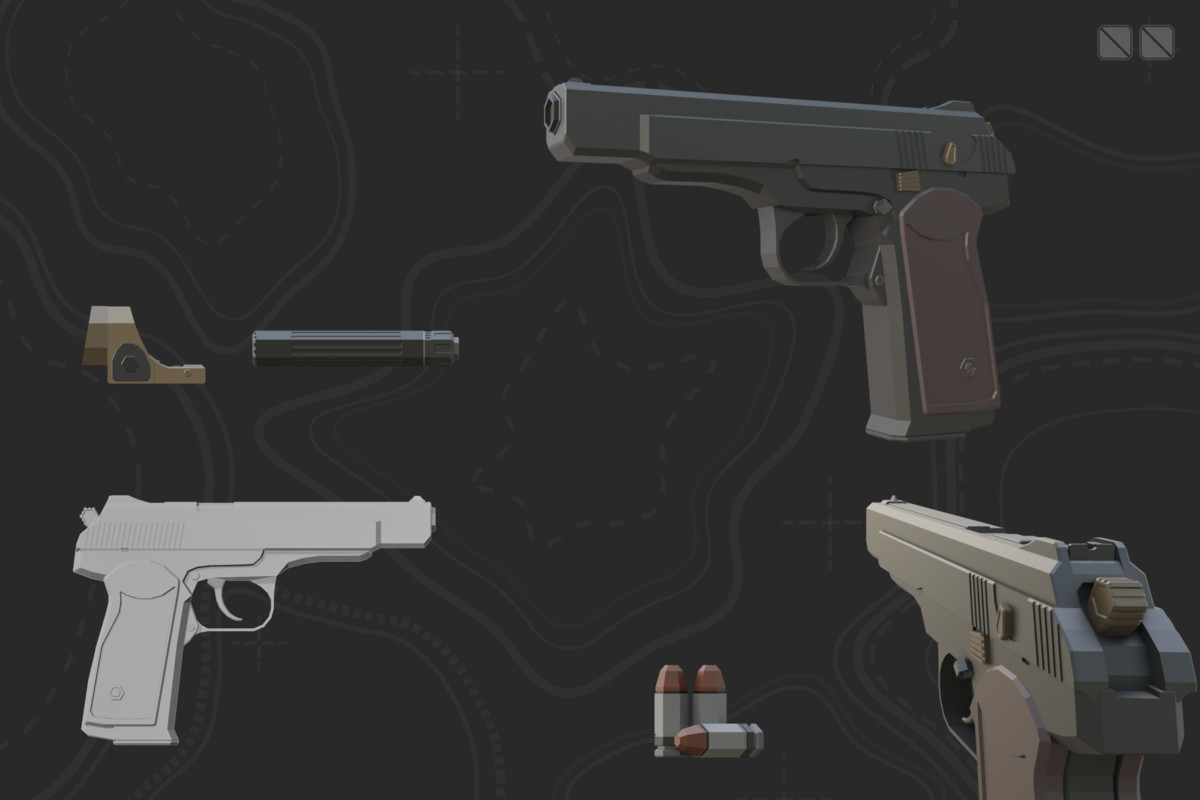 Low Poly Weapon Bundle Pack V