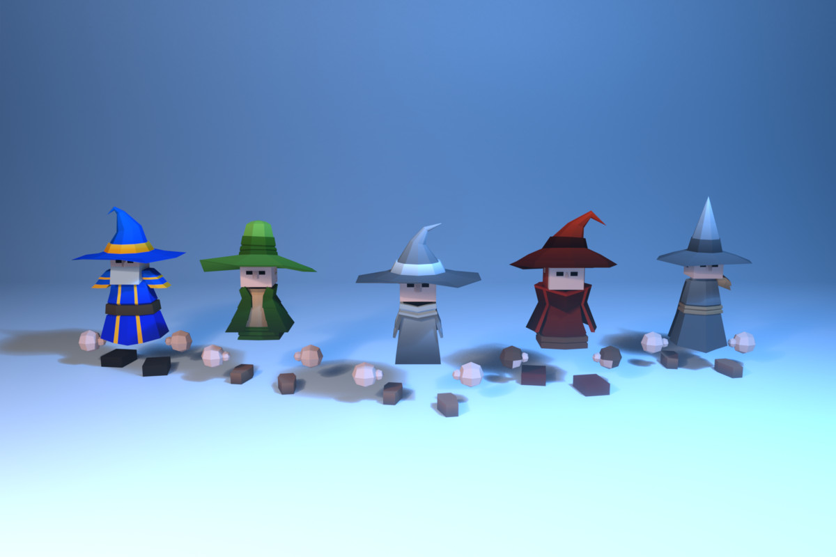 Low Poly Cubic Character - By Shokubutsu