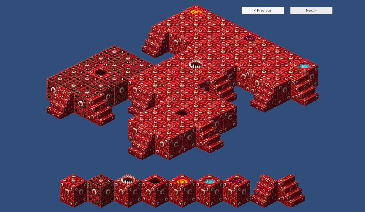 2D Isometric Modular Tileset – Flesh, Blood & Skull