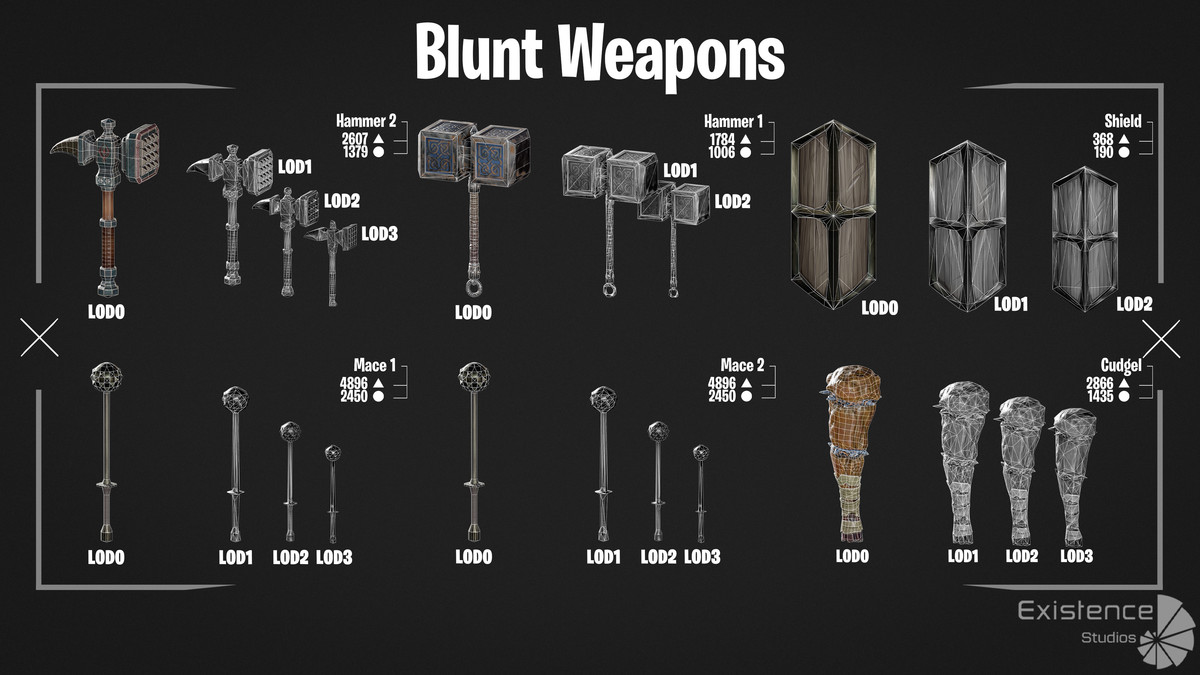 30 in 1 - Weapon Props Bundle - Stylized Fantasy Pack