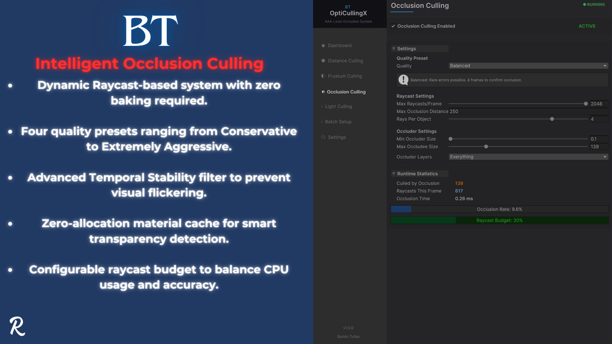 BT - OptiCullingX: AAA-Level Occlusion Optimization System