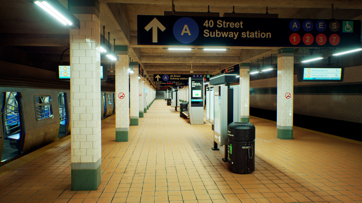 Subway Realm - Game-Ready NYC Metro Station