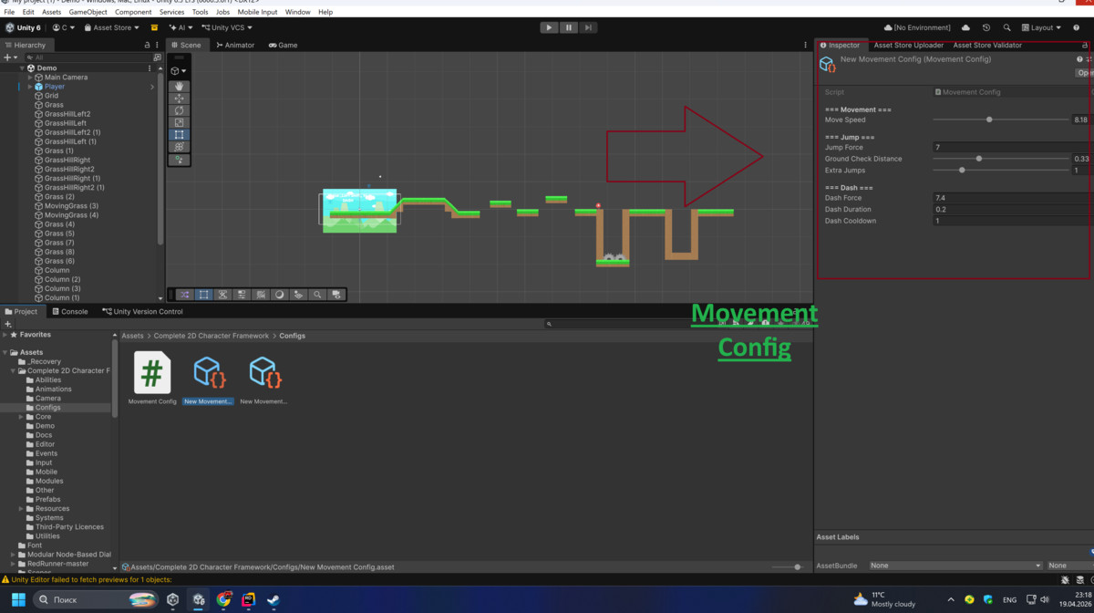 2D Modular Character Controller