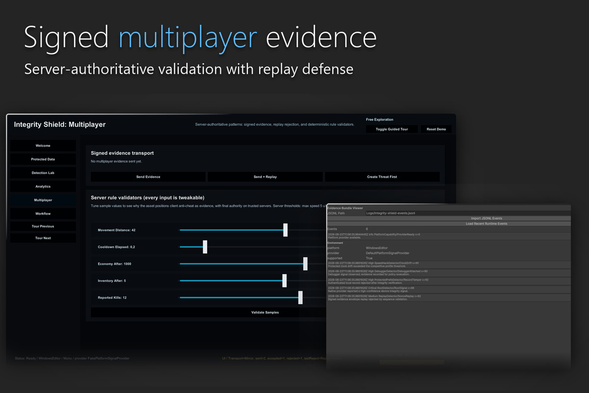 Integrity Shield Pro - Anti-Cheat, Tamper Detection & Protected Saves