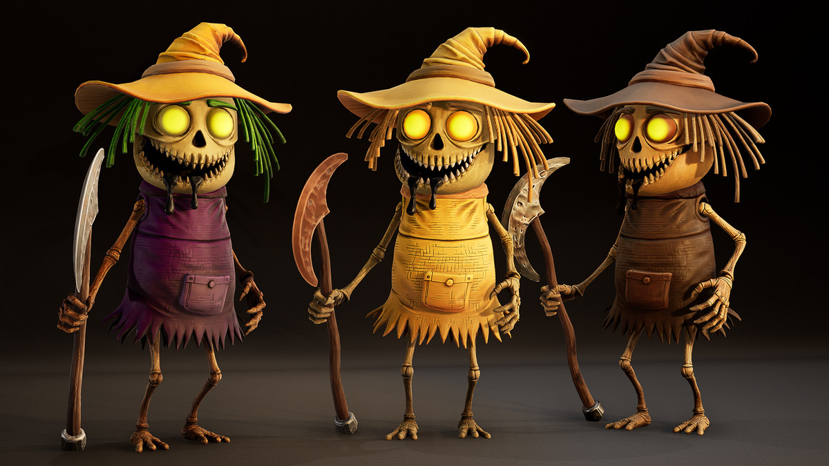 Nightmare Harvest Monsters 1 – Stylized Character Pack (5 Characters, 15 Skins)