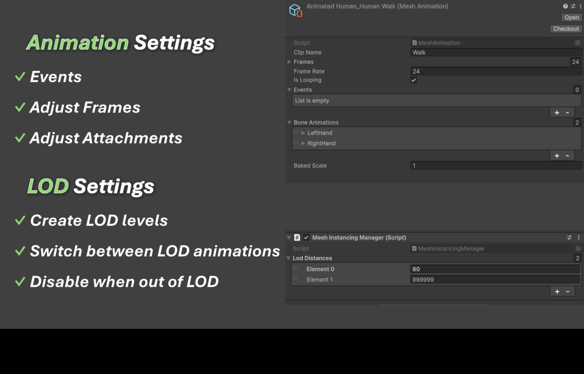 Mesh Animation Baker - GPU Optimized Crowd Animation