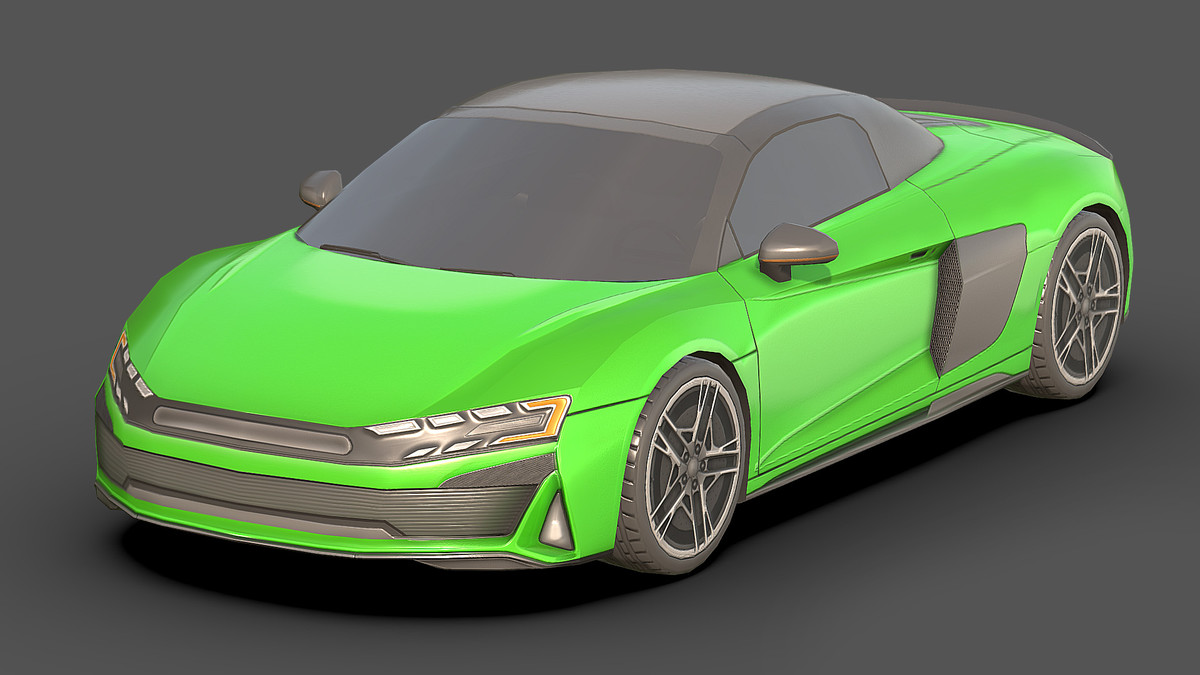 Sedan Low Poly Car 1