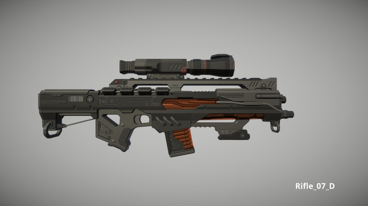 Cyberpunk Armory - Low Poly