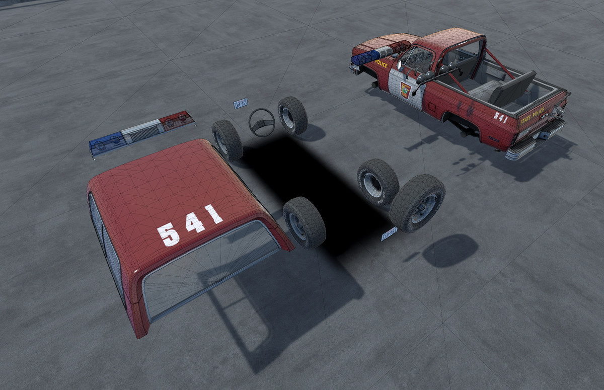 80s Offroad police car